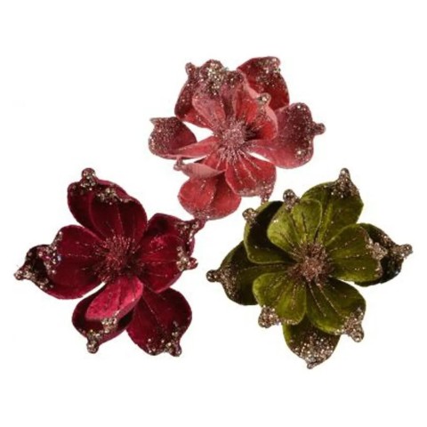 FIORE VELLUTO CCLIP 3COL ASS D18